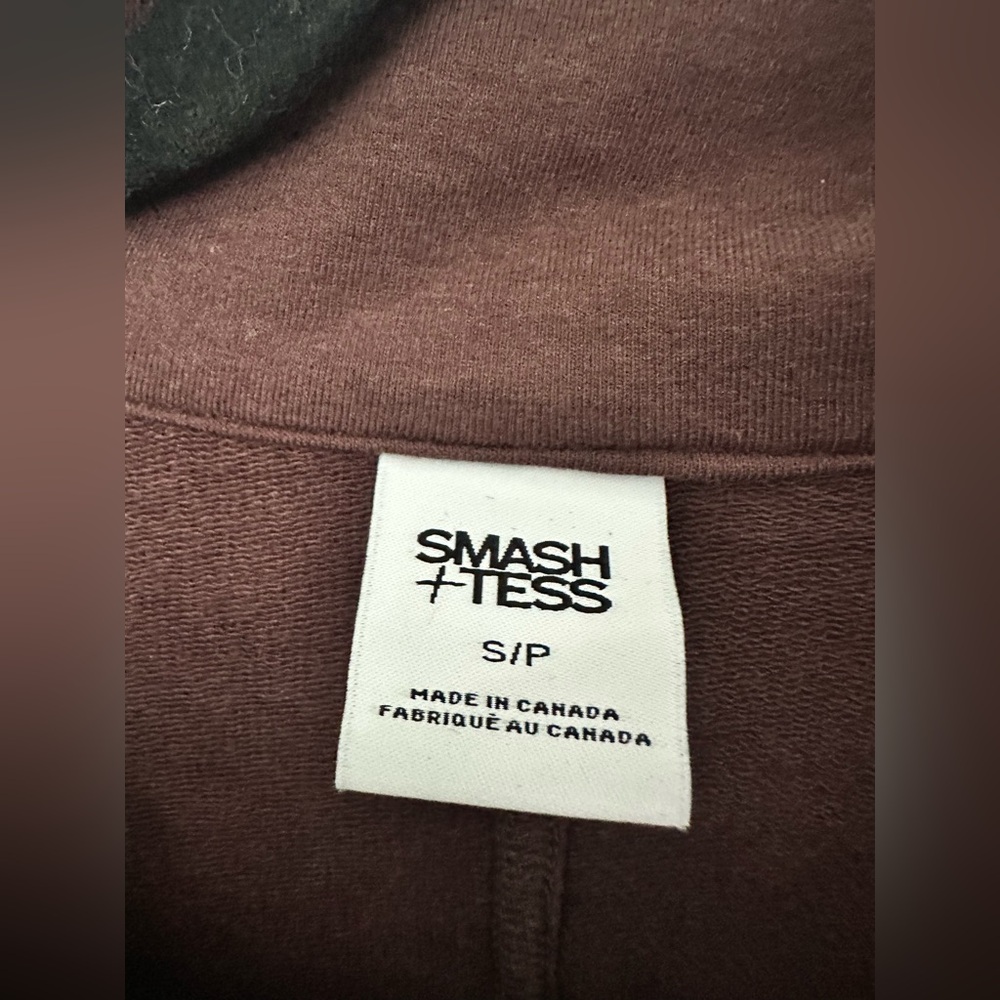 Smash + Tess Bamboo Blend Brown Shirt Dress | Made in Canada - Picture 6 of 8